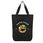 Chandler Cotton Tote Bag, 12 oz - Black - Colorbrite