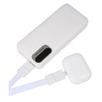 Charging Lanyard with 5-in-1 Cable, 40W - White - Propped 2