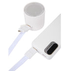 Charging Lanyard with 5-in-1 Cable, 40W - White - Propped 3