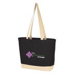 Charlie Cotton Tote Bag, 10 oz - Black - Colorbrite