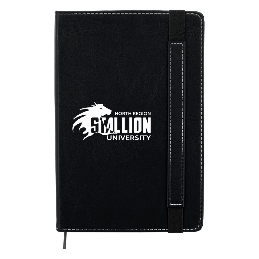 Charlotte Notebook Journal - Black - Silk Screen