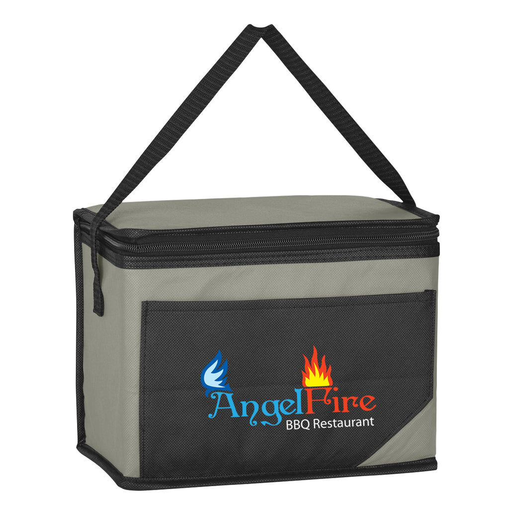 Chow Time Cooler Bag, Non-Woven - Black with Gray - Colorbrite