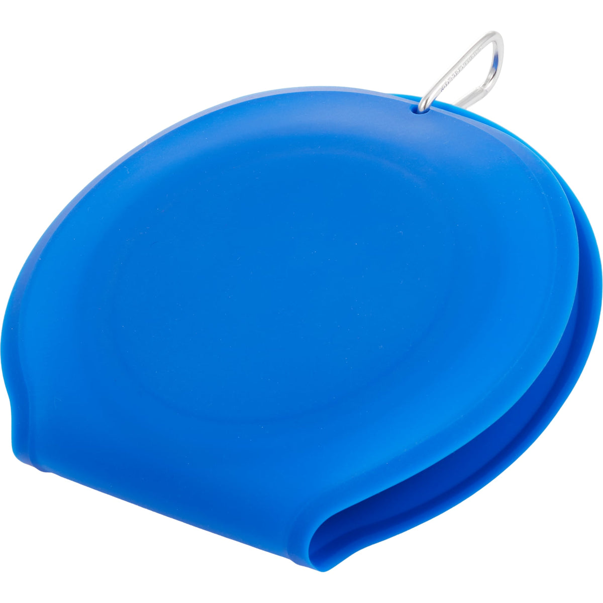 ChowTime Collapsible Dual Pet Bowl with Slow Feeder - Blue - Left Angle 2