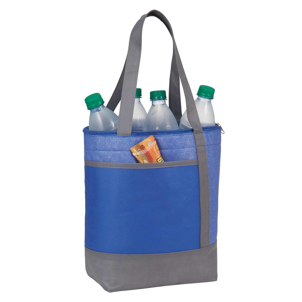 Chrome Non-Woven Lunch Cooler for 9 Cans - Royal - Photo 2