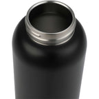 Clio Insulated Straw Lid Bottle in Recycled Steel, 22 oz Laser Engraving - Black - Detail
