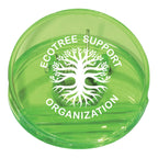 Clip, Round - Lime Green - Silk Screen