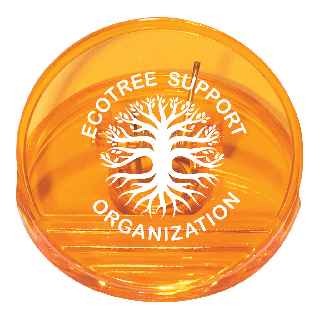 Clip, Round - Orange - Silk Screen