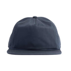 Coal Atlas Five Panel Cap with Rope Detail Transfer - Vintage Navy - Front
