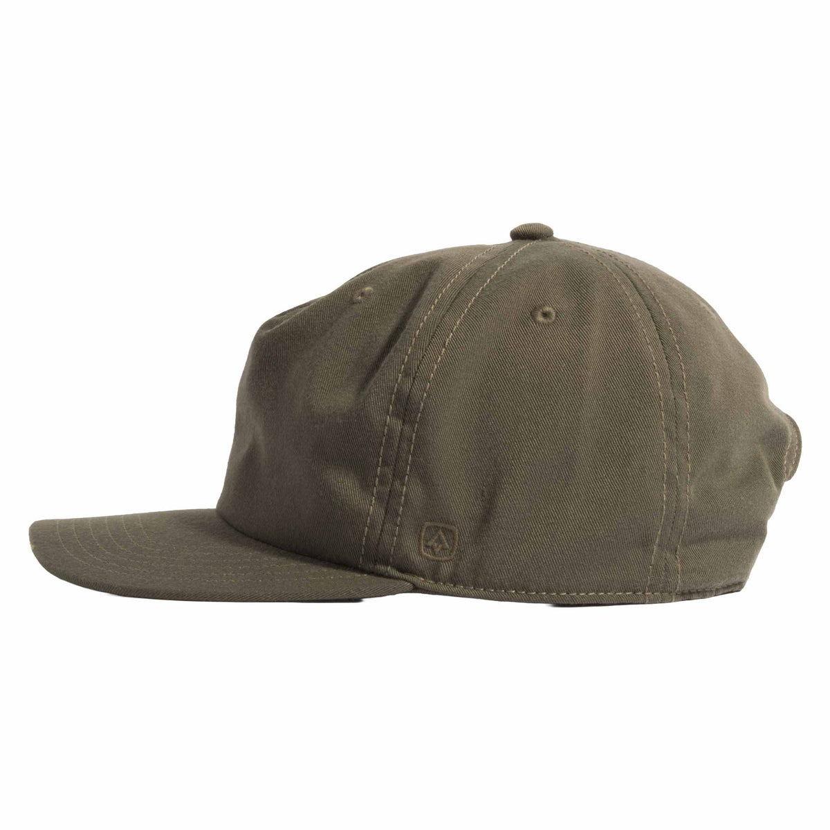 Coal Bronson Unstructured Cap in Recycled Twill Transfer - Loden - Left