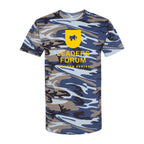 Code Five Unisex Camo Tee - Blue Woodland - Front