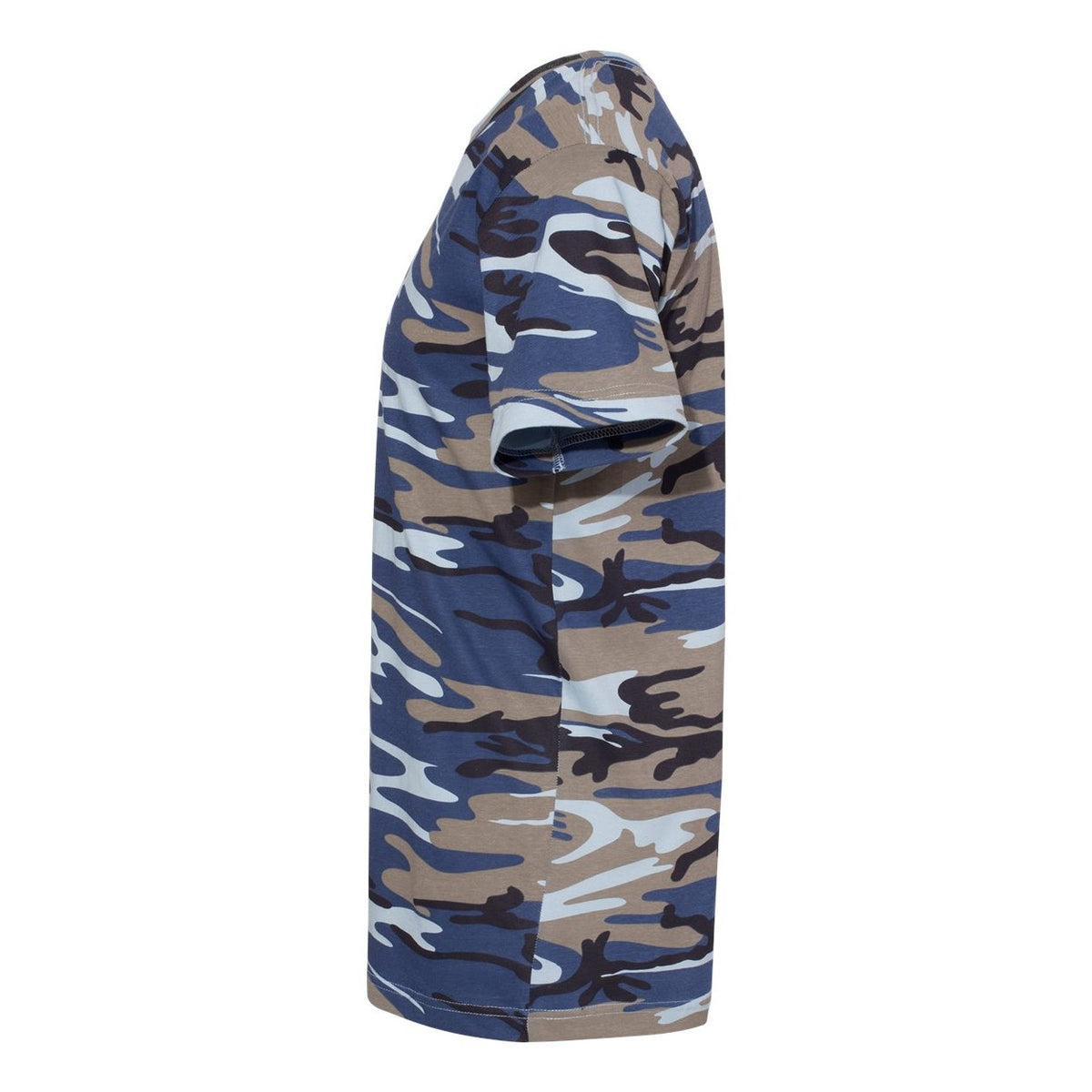 Code Five Unisex Camo Tee Full Color - Blue Woodland - Direct Side