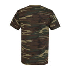 Code Five Unisex Camo Tee - Green Woodland - Back