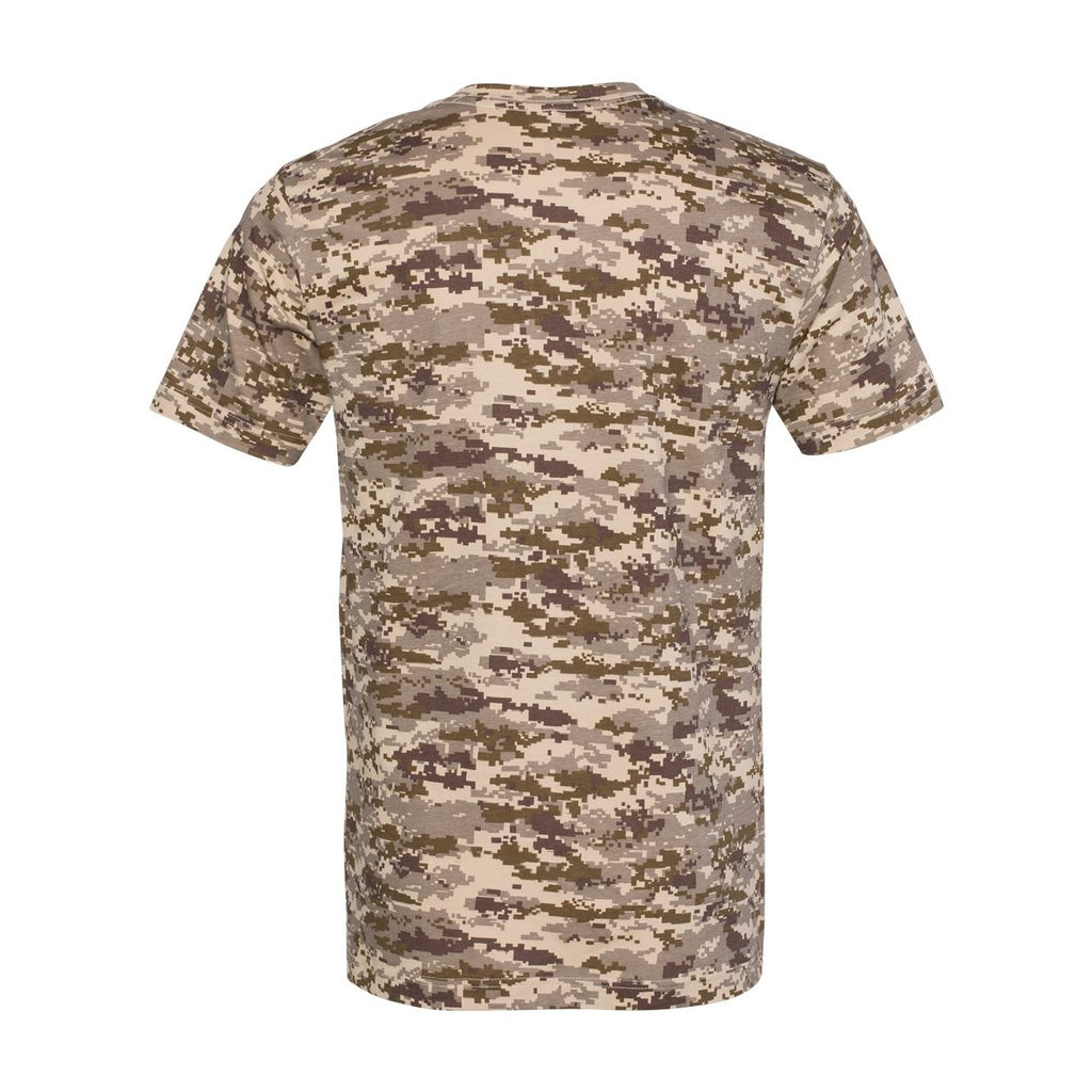 Code Five Unisex Camo Tee - Sand Digital - Back