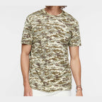 Code Five Unisex Camo Tee - Sand Digital - On Model Front
