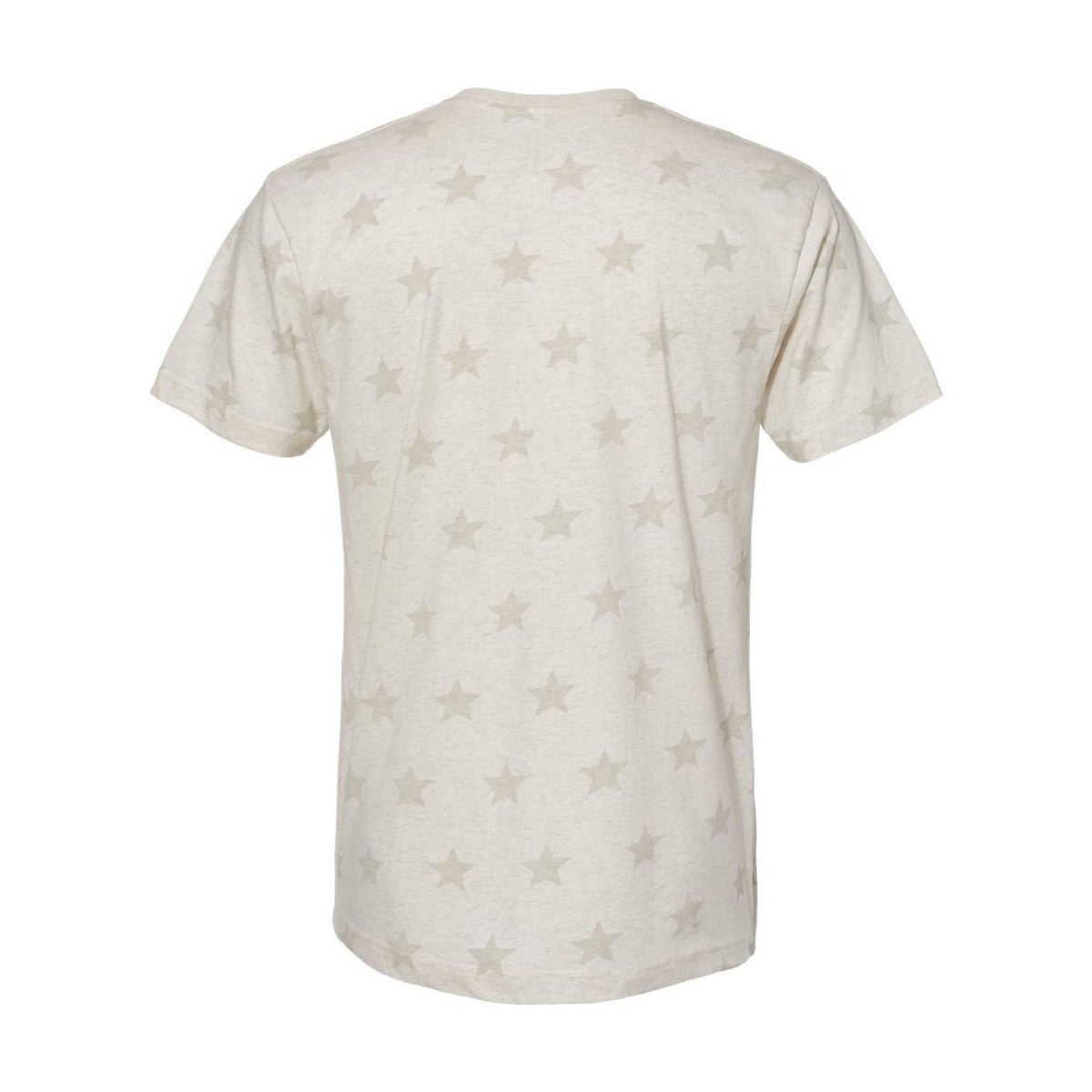 Code Five Unisex Star Print Tee - Natural Heather Star - Back