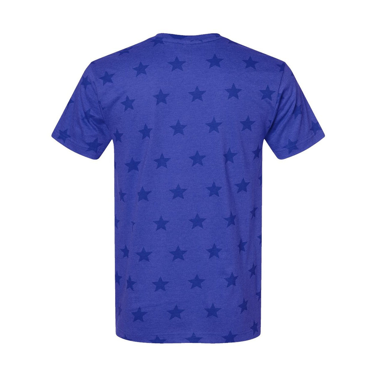 Code Five Unisex Star Print Tee - Royal Star - Back