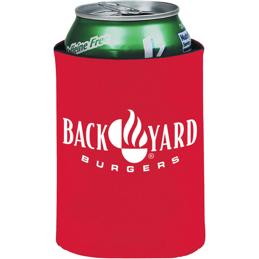 Collapsible Can Cooler, 12 oz - RED - Front