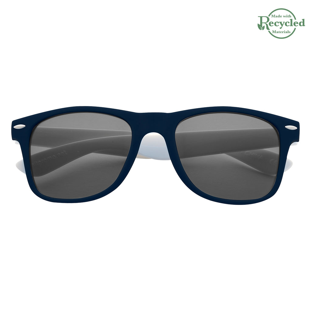 Colorblock Malibu Sunglasses in Full Color - NAVWHT_Front