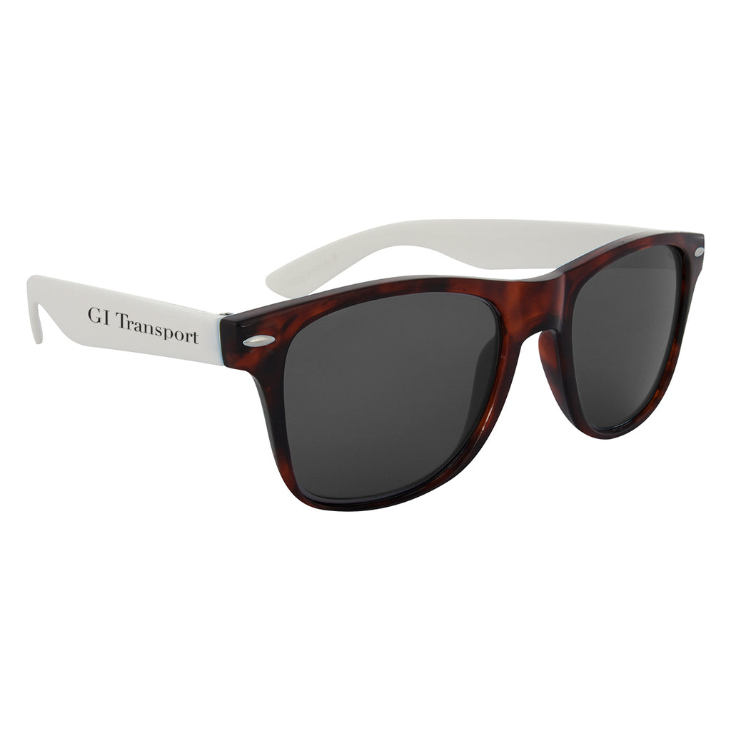 Colorblock Malibu Sunglasses in Full Color - Silk Screen