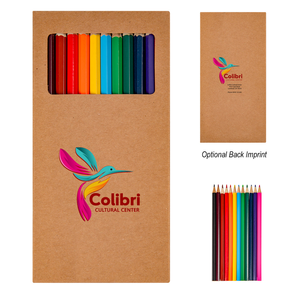 Colored Pencil Set, 12 Piece - 12-Piece Colored Pencil Set In Tall Box