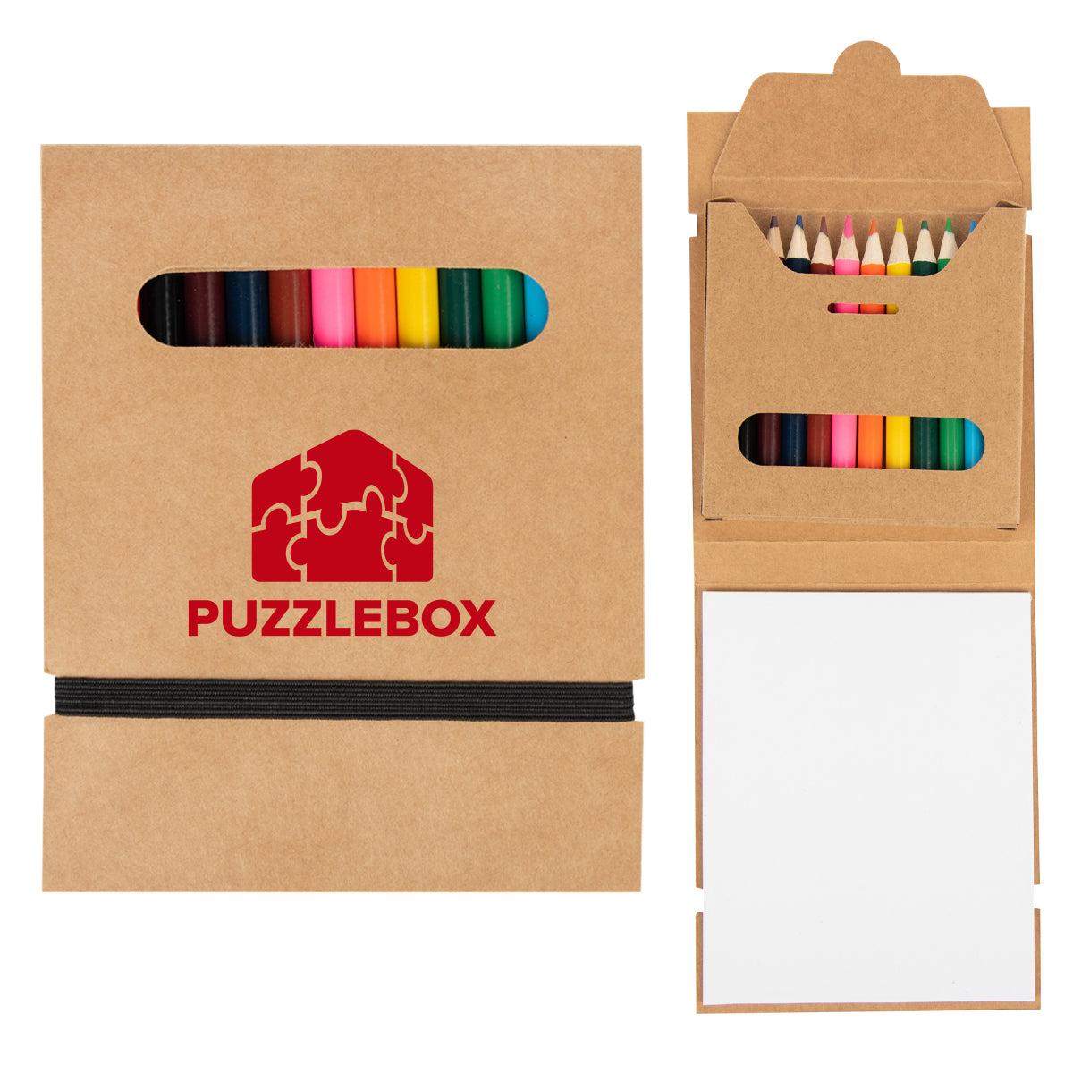 Colored Pencil Set with Paper, 12 Piece - 12-Piece Colored Pencil Set With Paper