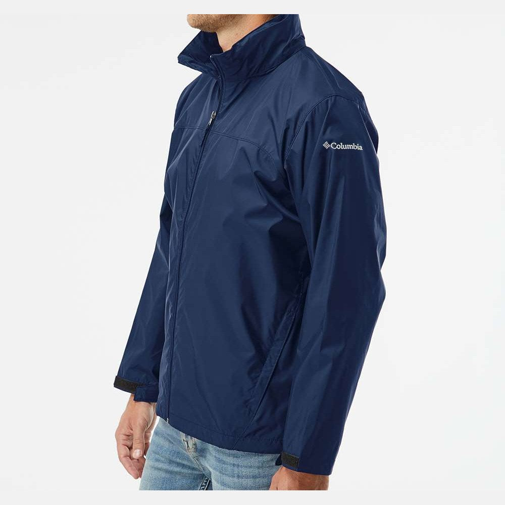 Columbia Men's Glennaker Lake™ II Rain Jacket Full Color - Collegiate Navy - On Model Side