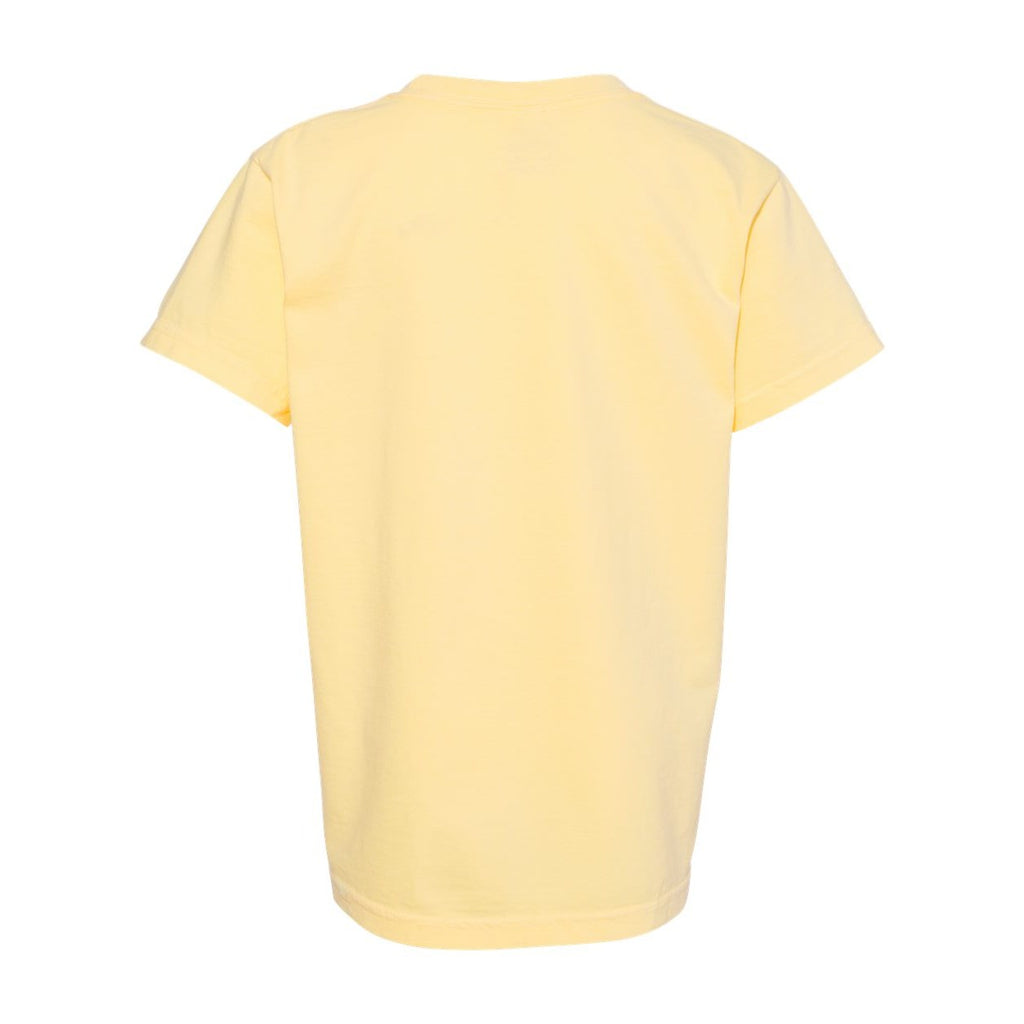 Comfort Colors Youth Garment-Dyed Heavyweight T-Shirt - Butter - Back