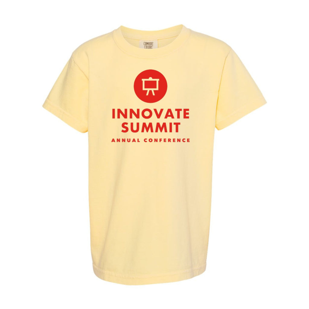 Comfort Colors Youth Garment-Dyed Heavyweight T-Shirt - Butter - Front