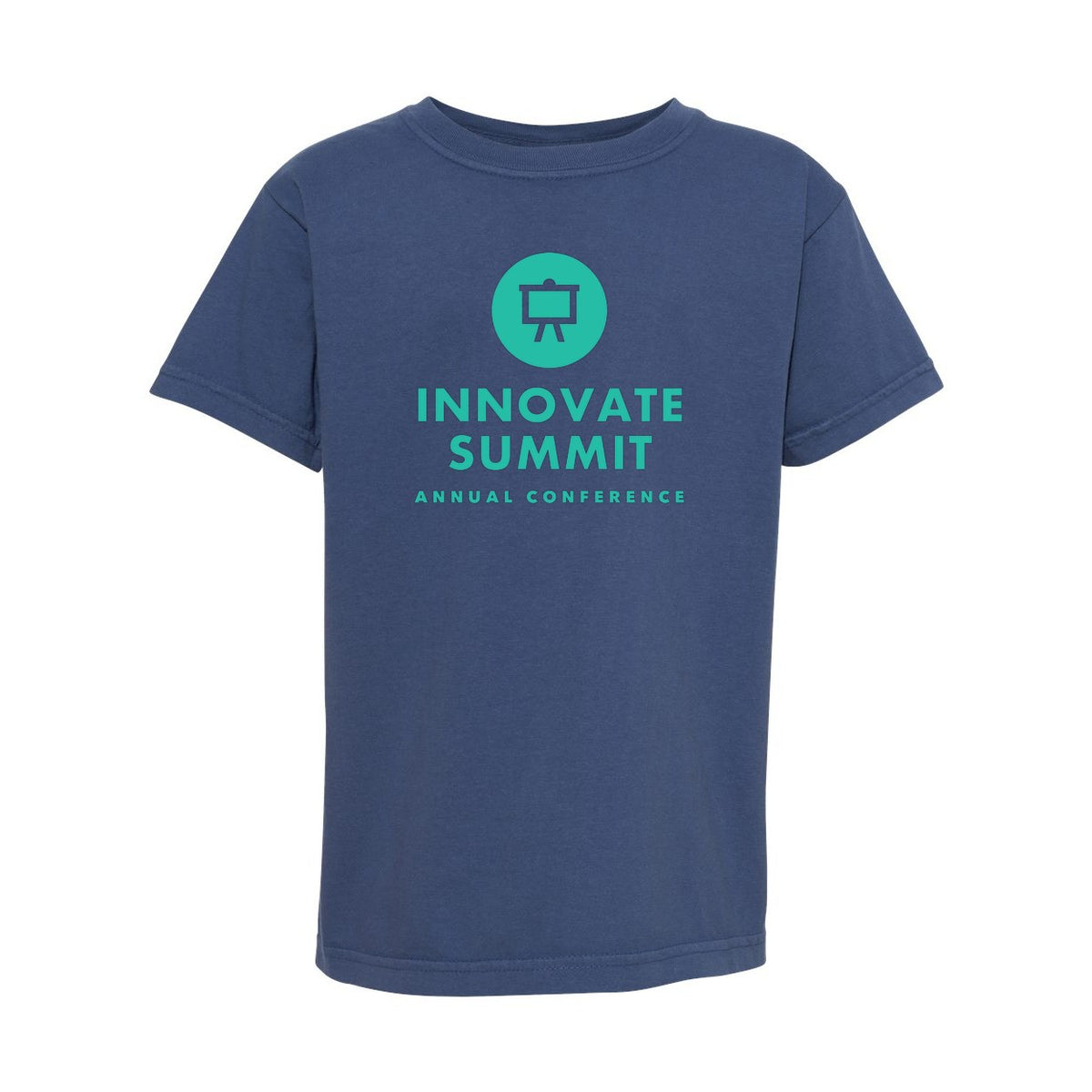 Comfort Colors Youth Garment-Dyed Heavyweight T-Shirt - China Blue - Front
