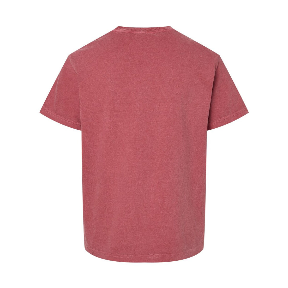 Comfort Colors Youth Garment-Dyed Heavyweight T-Shirt - Crimson - Back