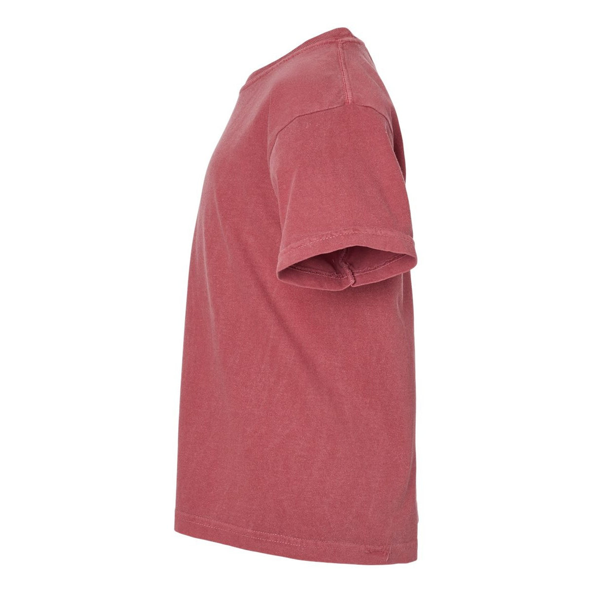 Comfort Colors Youth Garment-Dyed Heavyweight T-Shirt - Crimson - Direct Side