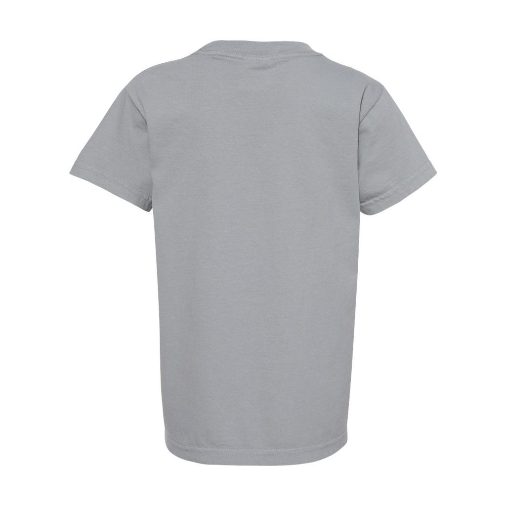 Comfort Colors Youth Garment-Dyed Heavyweight T-Shirt - Granite - Back