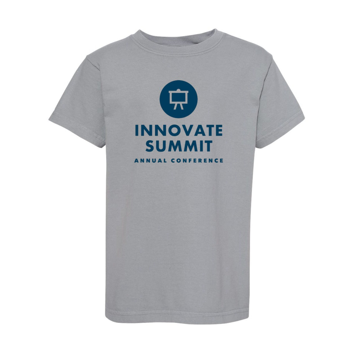 Comfort Colors Youth Garment-Dyed Heavyweight T-Shirt - Granite - Front