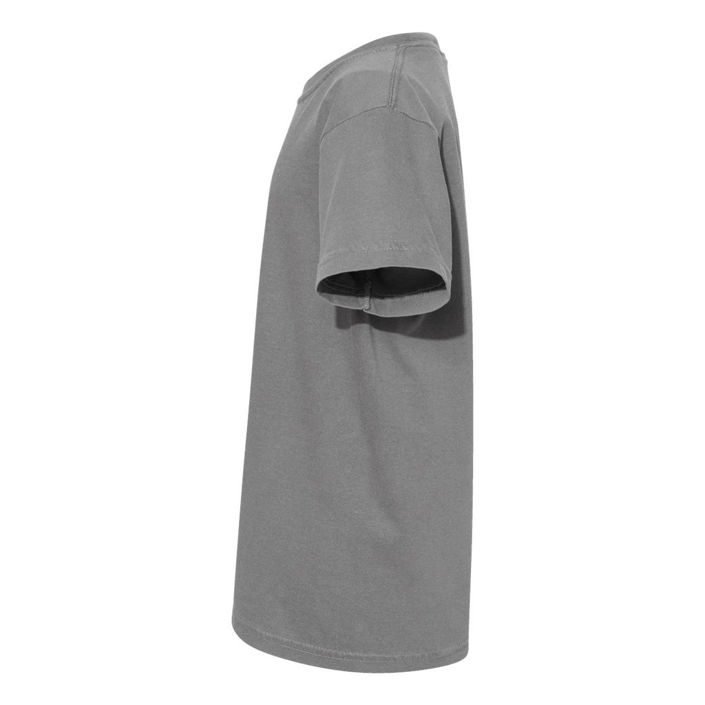 Comfort Colors Youth Garment-Dyed Heavyweight T-Shirt - Grey - Direct Side