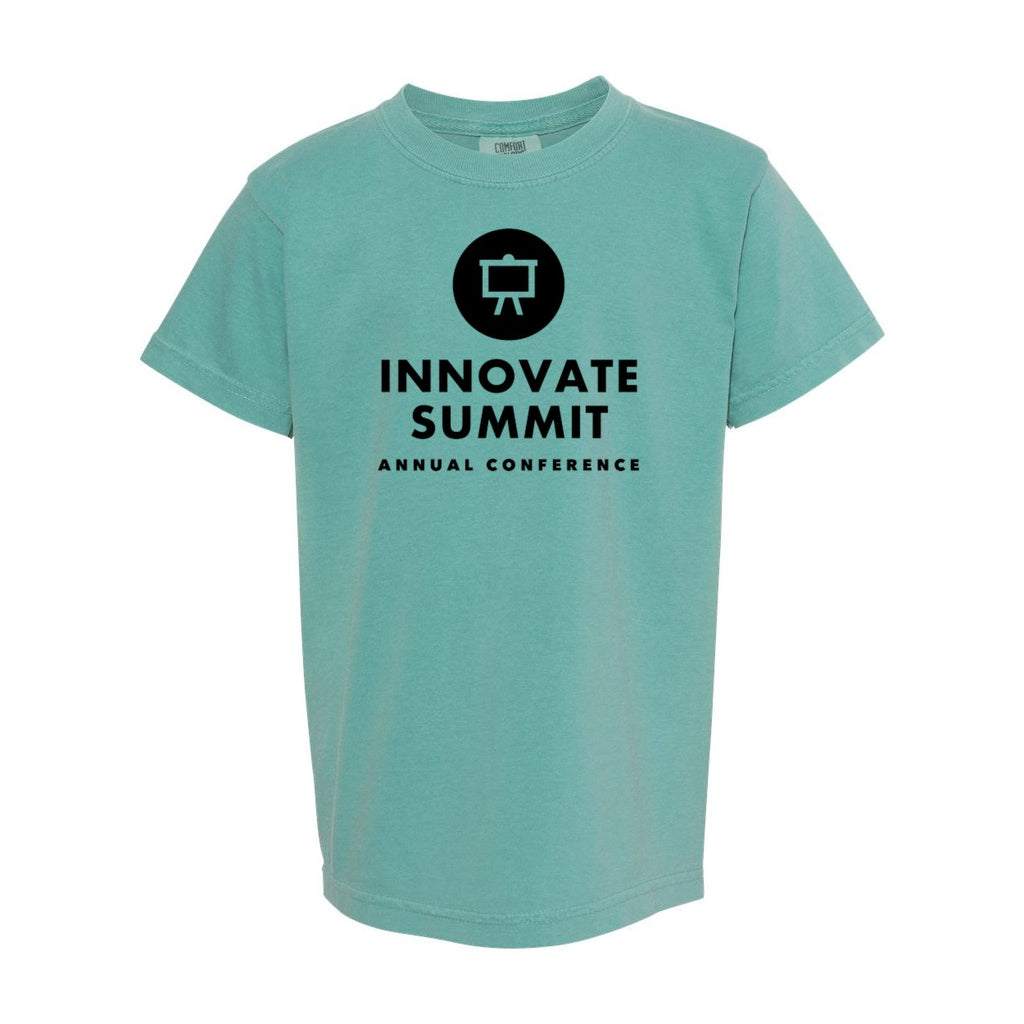 Comfort Colors Youth Garment-Dyed Heavyweight T-Shirt - Seafoam - Front
