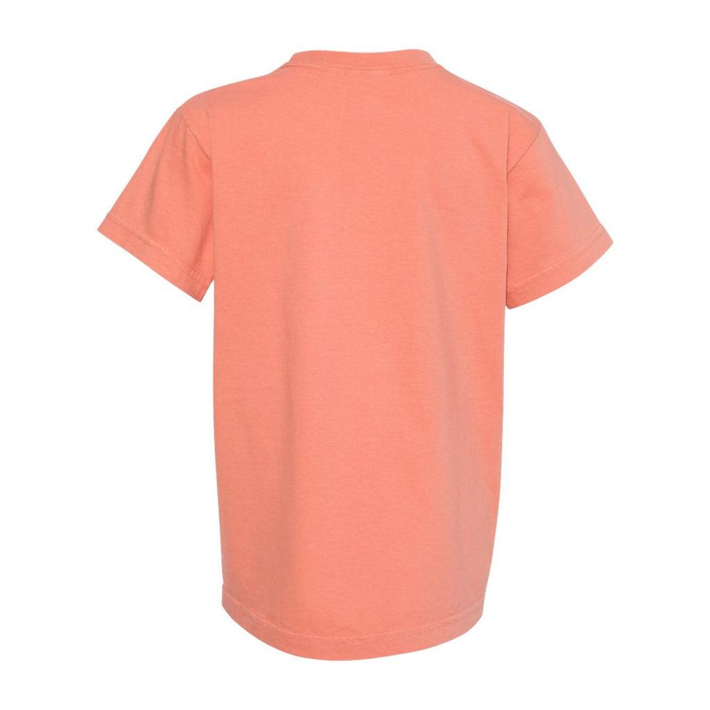 Comfort Colors Youth Garment-Dyed Heavyweight T-Shirt - Terracotta - Back