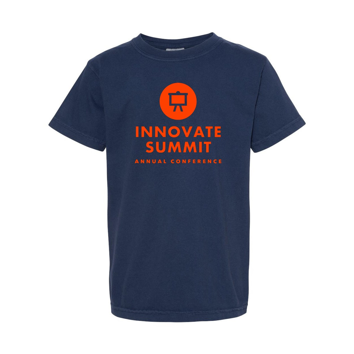 Comfort Colors Youth Garment-Dyed Heavyweight T-Shirt - True Navy - Front