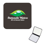 Compact Mirror That Magnifies Both Sides - Black - Full Color