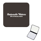 Compact Mirror That Magnifies Both Sides - Black - Silk Screen