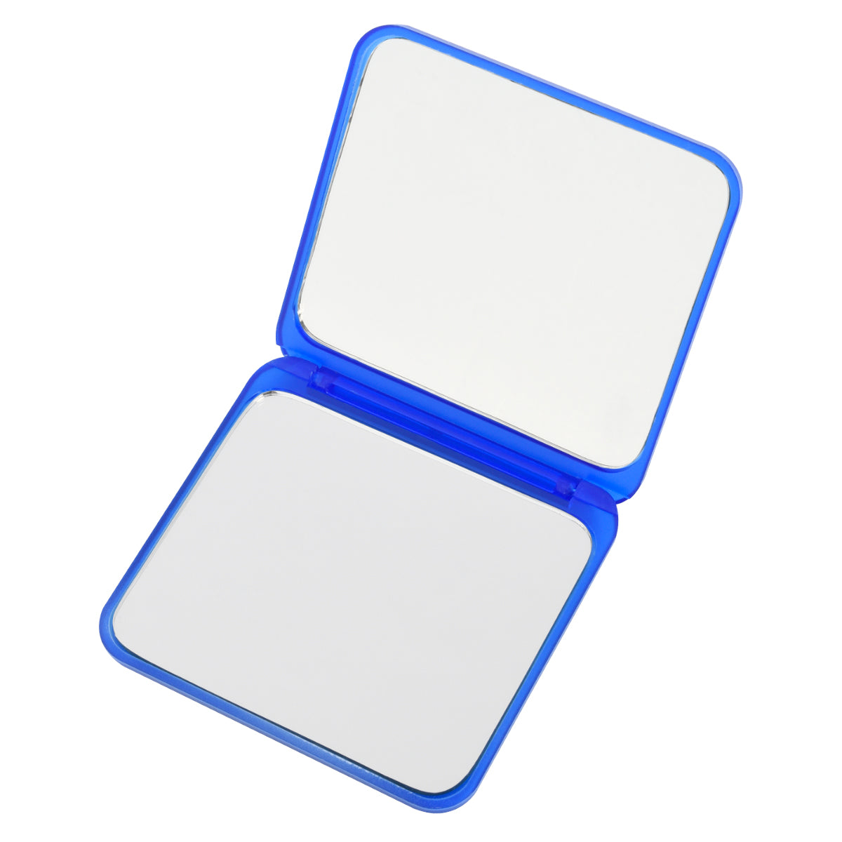Compact Mirror That Magnifies Both Sides - Blue - Inset