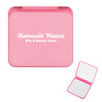 Compact Mirror That Magnifies Both Sides - Pink - Silk Screen