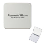 Compact Mirror That Magnifies Both Sides - Silver - Silk Screen