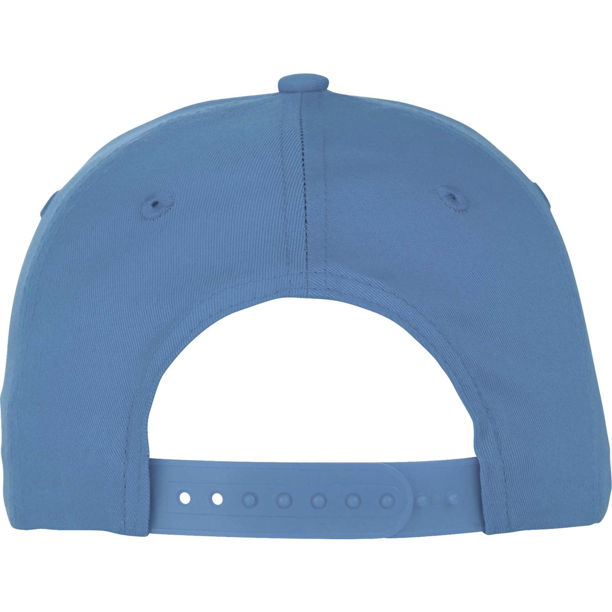 Composite Structured Ball Cap with Seamless Front Embroidery - Denim - Back Flat