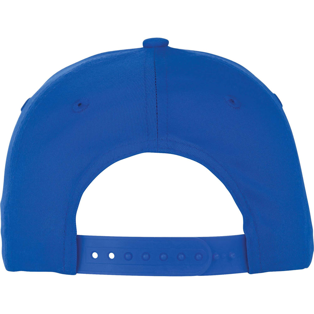 Composite Structured Ball Cap with Seamless Front Embroidery - New Royal - Back Flat