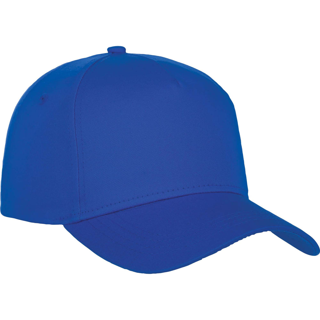Composite Structured Ball Cap with Seamless Front Embroidery - New Royal - Flat 2