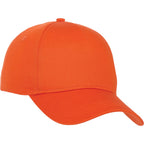 Composite Structured Ball Cap with Seamless Front Embroidery - Orange - Flat 2