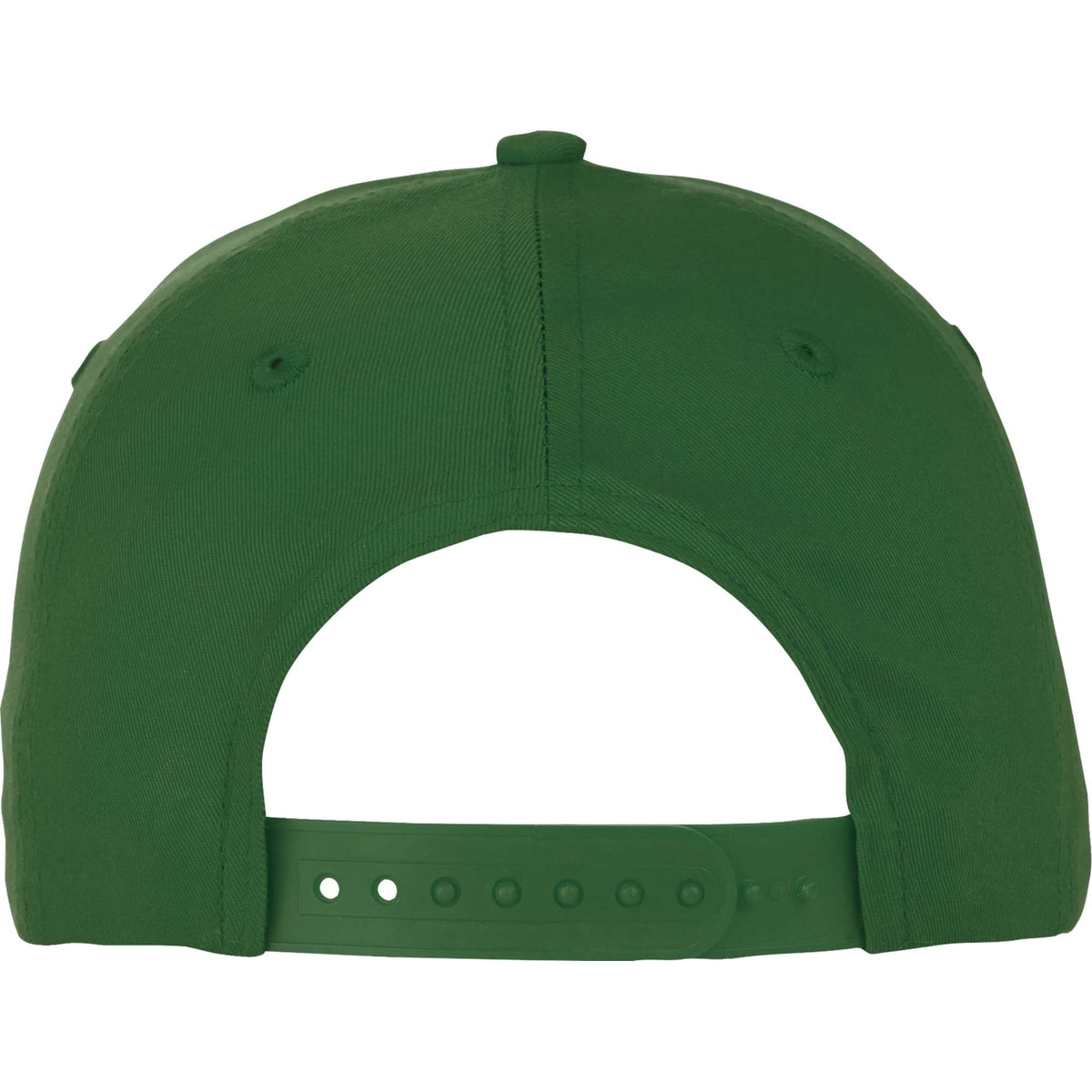 Composite Structured Ball Cap with Seamless Front Embroidery - Pine Green - Back Flat