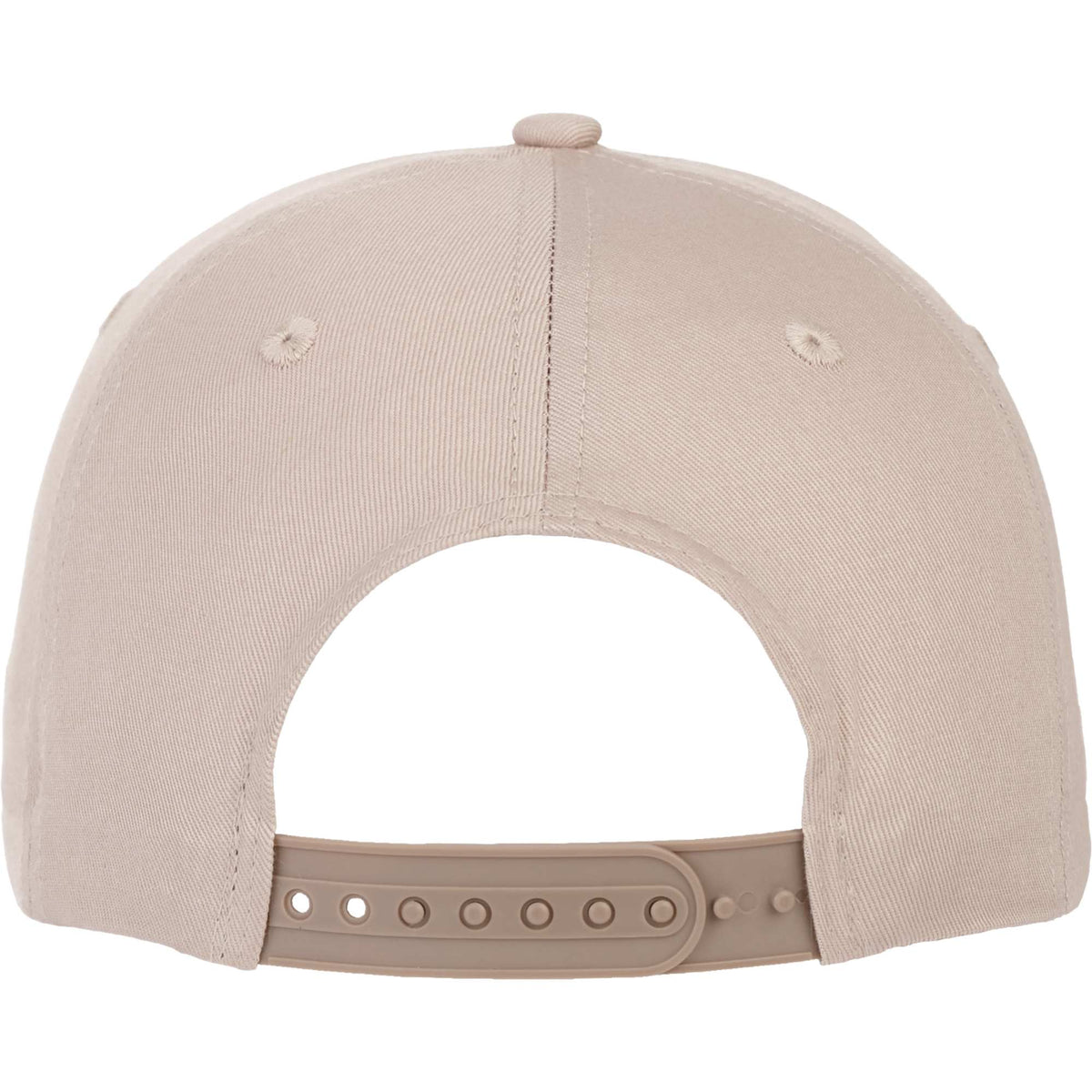 Composite Structured Ball Cap with Seamless Front Embroidery - Sandstone - Back Flat