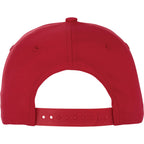 Composite Structured Ball Cap with Seamless Front Embroidery - Team Red - Back Flat