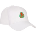 Composite Structured Ball Cap with Seamless Front Embroidery - White - Flat